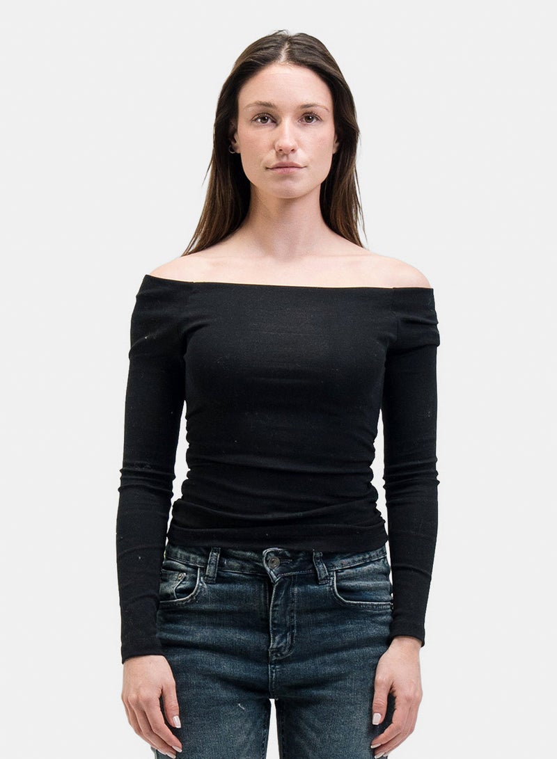 Off Shoulder Long Sleeve Top